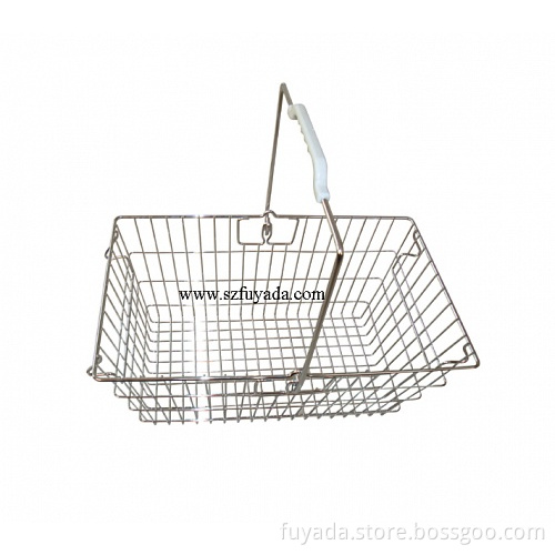 Single Handle Wire Shopping Basket with High Quality